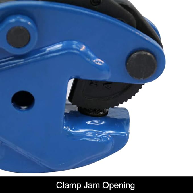 Plate Dog Lifting Clamp, 2T/4400lbs, 1" Jaw Opening, GS Certified