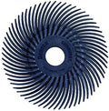 Dedeco Sunburst Radial Bristle Discs 12-Pack - 2" Curved - 3/8" Arbor - Blue 400 Grit (Fine) - Aluminum Oxide for Polishing & Finishing