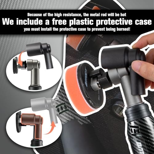BATOCA S6 Mini Cordless Polisher 2 Heads for Car/Motorcycles Detailing Kit