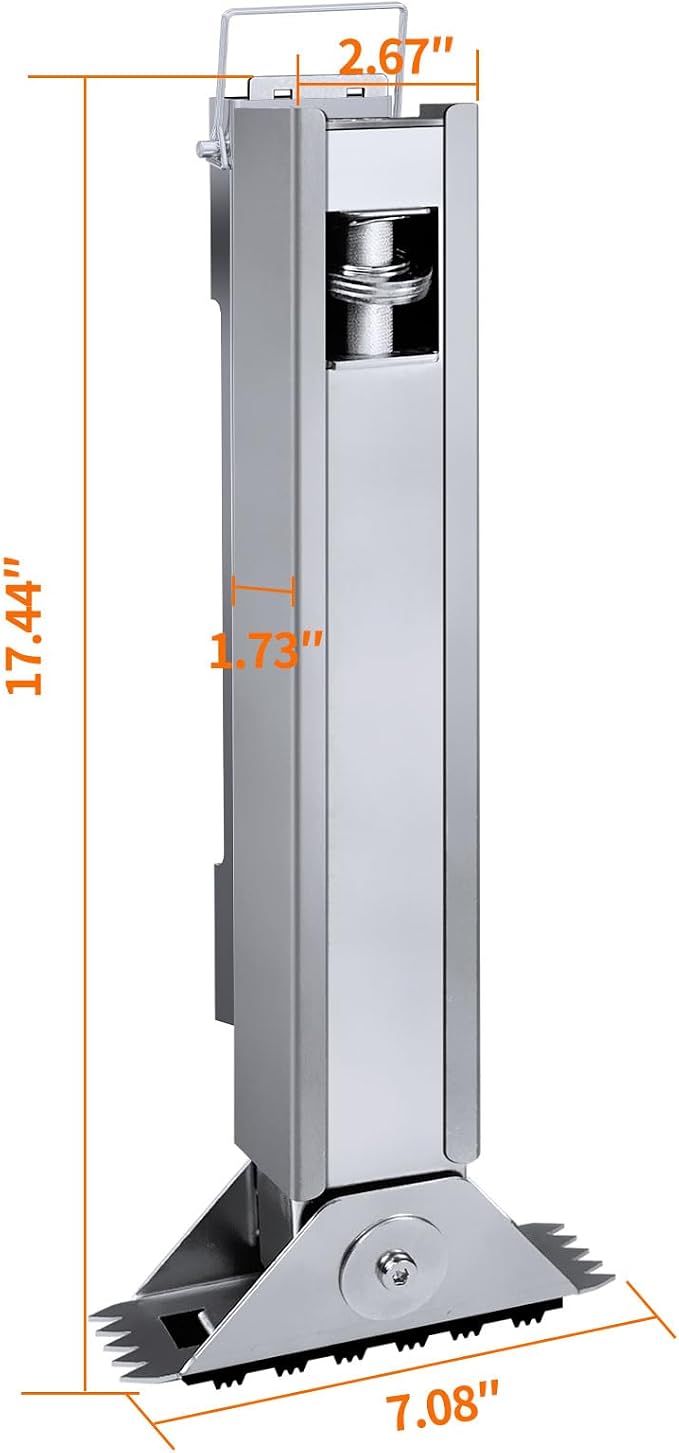 Ladder Leveler for Extension Ladder, Adjustable Extension Ladder Stabilizer Leg Ground Leveler, with Anti-Slip Pattern Steel Pole,Ladder Levelers for Extension Ladders(1 Piece)