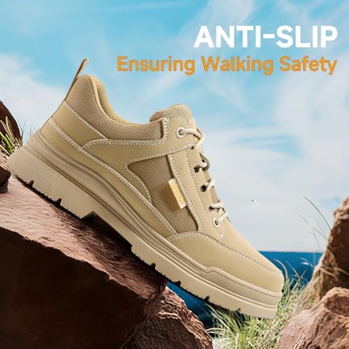 Steel Toe Shoes for Men Puncture Resistant Mens Safety Work Shoes