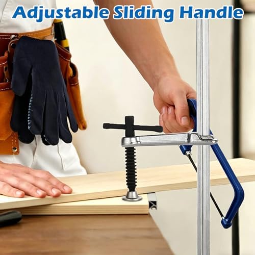 JMIATRY 4PCS F Clamps 12 Inches, Welding Bar Clamps, F-clamps for Welding