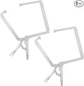 Yexiya 2 Pcs 18 Inch C Clamps Locking Pliers Welding Table Clamps Heavy Duty Locking Pliers Large Opening Adjustable with Grip Swivel Pads Alloy Steel for Woodworking Repair Home Auto Workshop