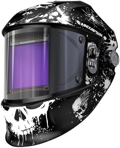 ARCCAPTAIN Welding Helmet, 3.94"×3.66" Auto Darkening Welding Hood