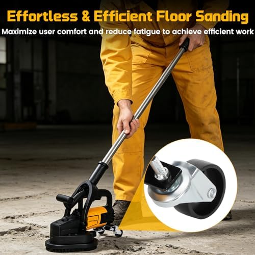 3-Head Concrete Floor Grinder, 3800W Electric Diamond Polisher Machine