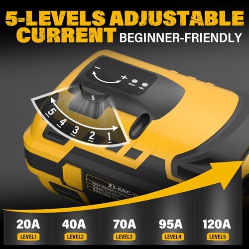 ZEGJAW Welding Machine Portable,110V ARC Handheld Electric Welder Gun with IGBT Inverter 5 Variable Current Adjustment, Fits for 3/64"-1/8" Wire Rods