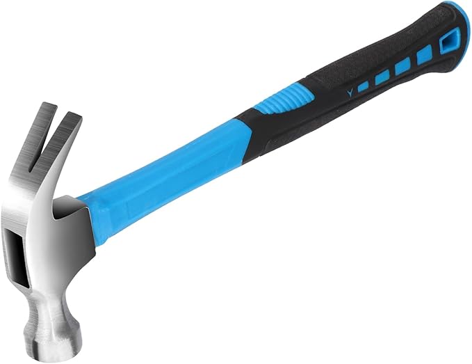 Claw Hammer with Comfort Grip Framing Hammer with Smooth Head Stubby Hammer 13 oz Claw Hammers Stainless Steel Hammers Tools Perfect for Household Projects Garage