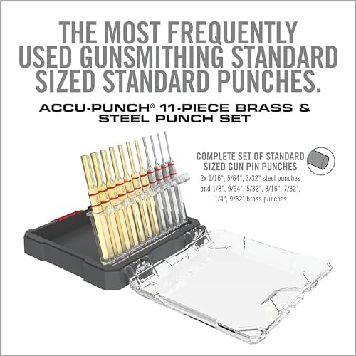 Real Avid 11-Piece Pin Punch Set - Portable All-in-One Punch Set with Storage Case - Choose Between Roll Pin, Standard or Brass and Steel Set