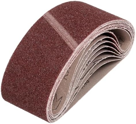 HARFINGTON 3 x 21 Inch Sanding Belts, 10 Pcs 40 Grits Aluminum Oxide