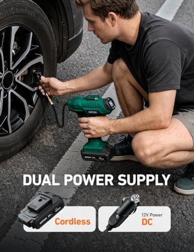 AstroAI Cordless Tire Inflator Portable Air Compressor 160PSI 12VDC Battery