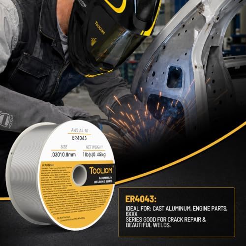 TOOLIOM ER4043 & ER5356 .030" Aluminum MIG Welding Wire, 1LB-2PCS
