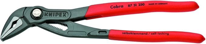KNIPEX TwinGrip Pliers and KNIPEX 87 51 250 10-Inch Cobra ES Extra-Slim Pump Pliers Bundle
