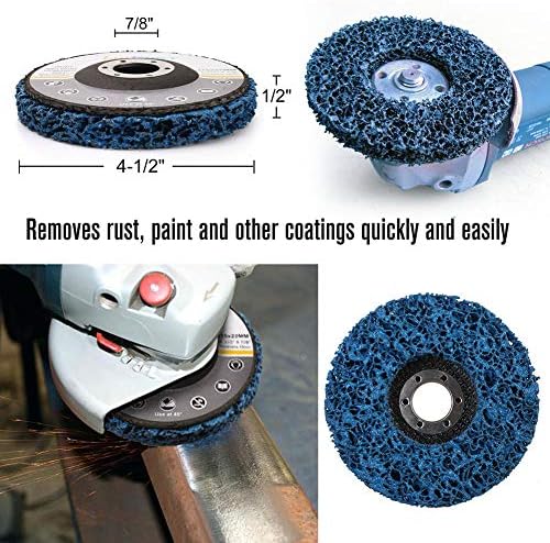 LotFancy Flap Disc 4 1/2 inches, 11 Grinding Polishing Discs Set for Angle Grinder, 40 60 80 120 Grit Assorted Pack, Sanding Wheels, Strip Disc, Nylon & Felt Polishing Disc Kit