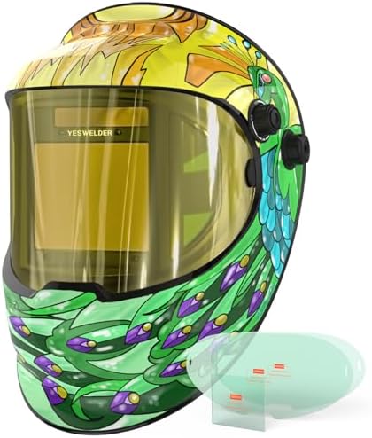 YESWELDER Auto Darkening Welding Helmet, 180° View, LYG-Q800D-PC