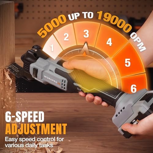 WORKPROX 20V Brushless Cordless Oscillating Multi-Tool Kit