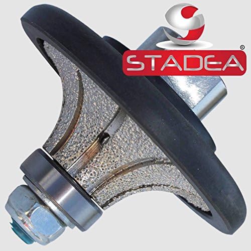 3/4" granite bullnose profile wheel edges - Half Radius Demi B20 For Marble Stone Profile Grinding By STADEA