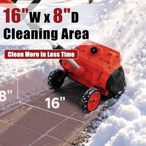 Electric Snow Shovel Cordless 16 Inch Compatible with Milwaukee M18 Battery