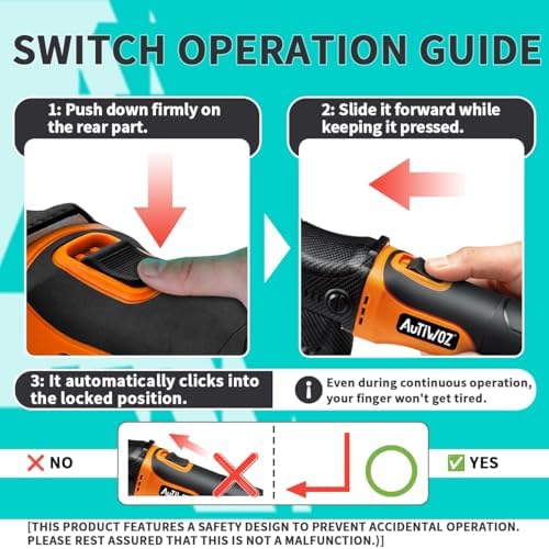 AUTIWOZ 5 Inch DA Polisher for Car Detailing, 9mm Random Orbital Polisher Buffer, 6 Speeds 2000-6200RPM, 630W Auto Polishing Machine for Car Polishing, Waxing, Sanding, W01