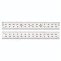 Starrett Spring Tempered Steel Rule with Satin Chrome Finish and Millimeter Graduation - 150mm Length, 35E Graduation Type, 1.2mm Thickness, 19mm Width - C635E-150