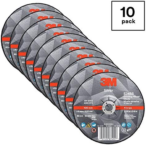3M Silver Depressed Center Grinding Wheel, 87455, 36+, T27