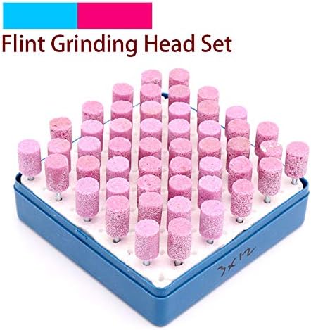 100pcs Abrasive Stone Points Polishing Grinding Head Electric Drill Bit Wheel For Rotary Accessories Power Tools,12mm 50pcs Set,Cylinder