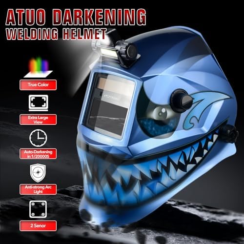 TRQWH Welding Hood Auto Darkening Welding Helmet with Light True Color
