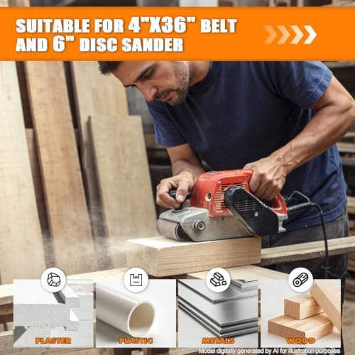 POLIWELL 4x36 Inch Sanding Belts 31Pack Sanding Discs Heavy-Duty
