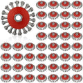 Rocaris 45 Pack 4 Inch Wire Wheel Brush for 4 1/2 Angle Grinder