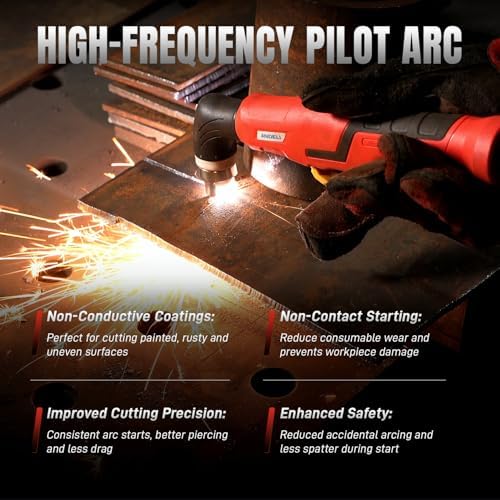 ANDELI Non-Touch Pilot Arc Plasma Cutter 50A, 110V/220V