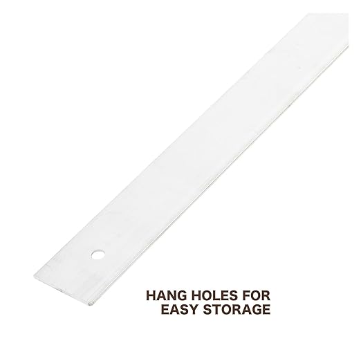 Mayes 10210 60 Inch Straight Edge Aluminum Ruler, Heavy Duty 60 Inch Ruler with Standard Measurements, Extra Thick Precision Straight Edge, Made in USA