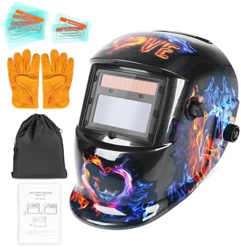 Welding Auto Darkening Helmet True Color Hood with Adjustable Shade Range 4/9-13 for TIG MIG ARC Welder Mask