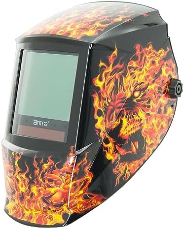 Antra True Color Auto Darkening Welding Helmet - Large Window 13.5 Sqi, Wide Variable Shade 4/5-13, Low TIG Amp Rating 2A - Precision Protection for Welding Excellence