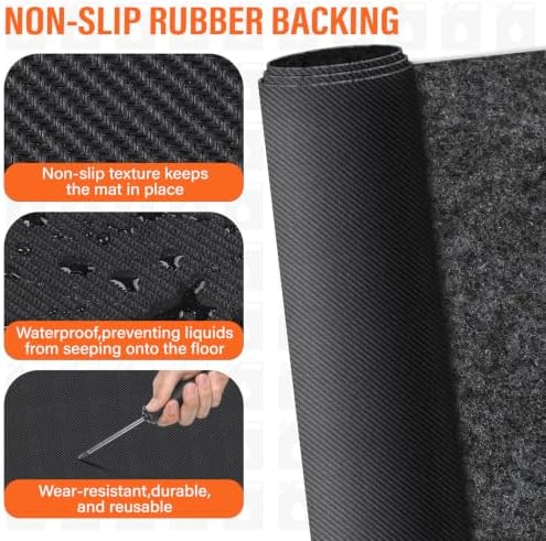 36x60in Snow Blower Mat, Absorbent Snow Blower Floor Mat