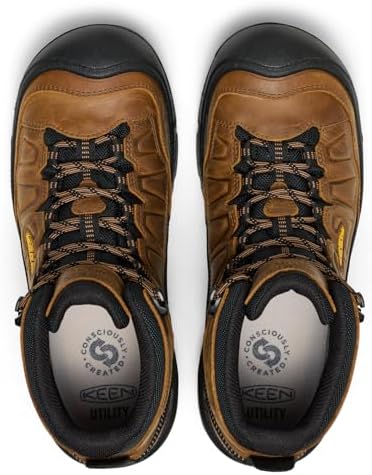 KEEN Utility Men's Targhee IV Waterproof Work Boot (Carbon Toe)