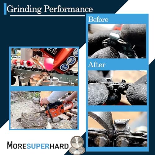 CBN Chainsaw Grinding Wheel, 5-3/4" Diameter, 3/16" Thick, 7/8" Arbor, 80 Grit, Fits 3/8" and .404 Pitch Steel Chains(3/16" Thick)