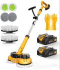 qimedo Cordless Electric Mop, 2-in-1 Spin Mop & Floor Scrubber
