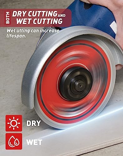 EZARC 4 Inch Super Thin Diamond Tile Blade, 7/8"-5/8" Arbor, 2-Pack