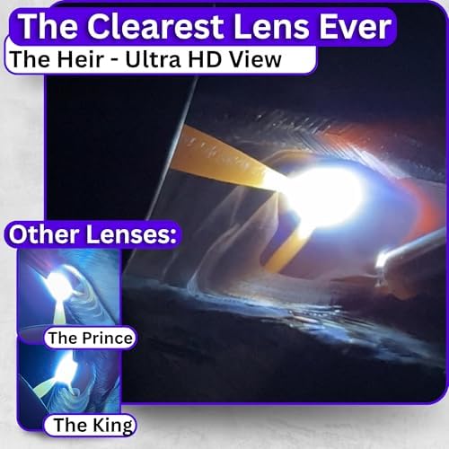 Ridge Products | HD Shade 10 Auto Darkening Welding Lens | Cool Blue Welding Lens 2x4 1/4 | Shade 10 Welding Lens Auto Darkening | Perfect for a Sugar Scoop Welding Hood or Pancake Welding Hood