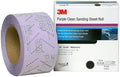 3M 30715 Hookit 740I Purple 70 mm x 8 m 40 Grit E Weight Clean Sanding Sheet Roll