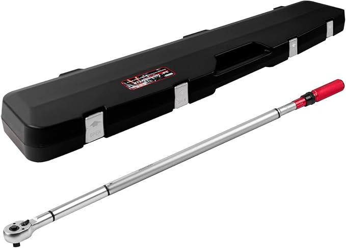 Hairich 3/4-Inch Drive Click Torque Wrench, Dual-Direction Adjustable 48 tooth 160-1000ft.lb/217-1356Nm, Professional Inch Pound Torque Wrench, for Maintenance Tool and Product Assembly