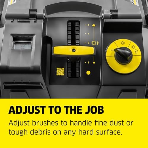 Kärcher Pro Walk Behind Outdoor Push Sweeper, KM 70/30 C Bp 2SB, Battery Powered, Suction System, Dust Filter - 38" Working Width, 11.9 Gallon - for Commercial Use in Warehouses, Workshops, and More