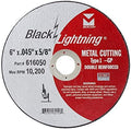 Mercer Industries 616050 - 6" x .045 x 5/8" Type 1 Black Lightning Cut-Off Wheels for Metal (25 pack)