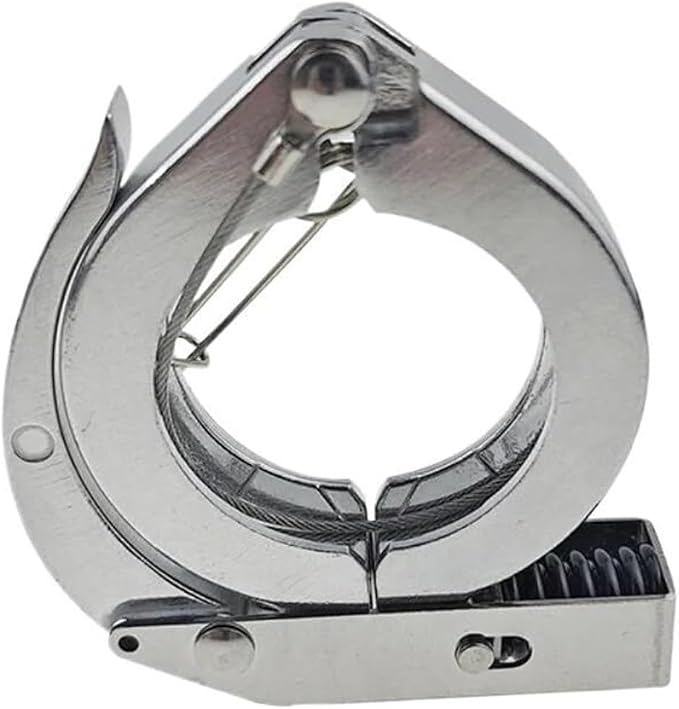 1PC Aluminum Alloy KF Vacuum Flange Clamp with Spring Lock Buckle