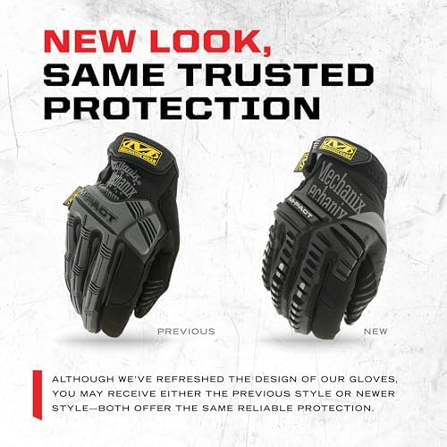 Mechanix Wear M-Pact Touchscreen Work Gloves, Medium, Black