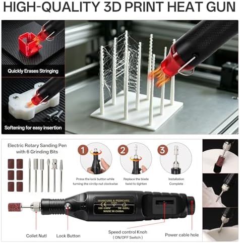 132Pcs 3D Printer Tools Kit with TPU Storage Case,3D Printer Accessories