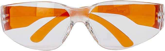 BISON LIFE Clear Safety Glasses – ANSI Z87.1 Scratch & Impact Resistant Wrap Around Eye Protection Goggles for Men & Women