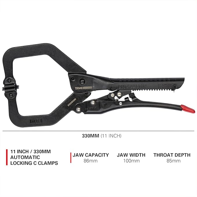 STARWORK TRUE MECHANIC™ Automatic C-Clamps Locking Pliers (11" Swivel)