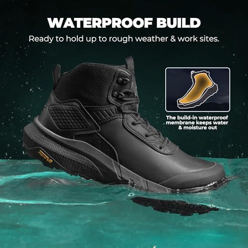 NORTIV 8 Composite Toe Work Boots for Men Waterproof
