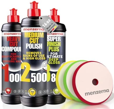 Menzerna Polishing Set 16 oz I HCC1000, MCC2500 & SFP3800