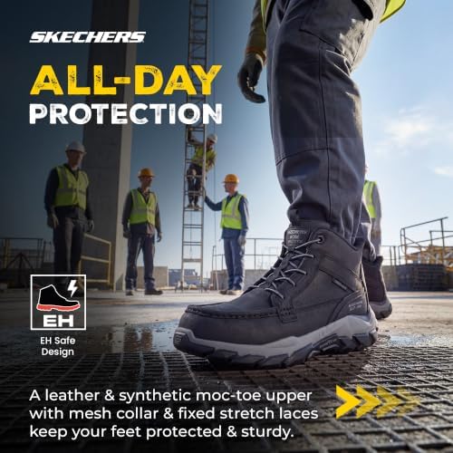 Skechers Men's Santoro Moc Toe Hands Free Slip Ins